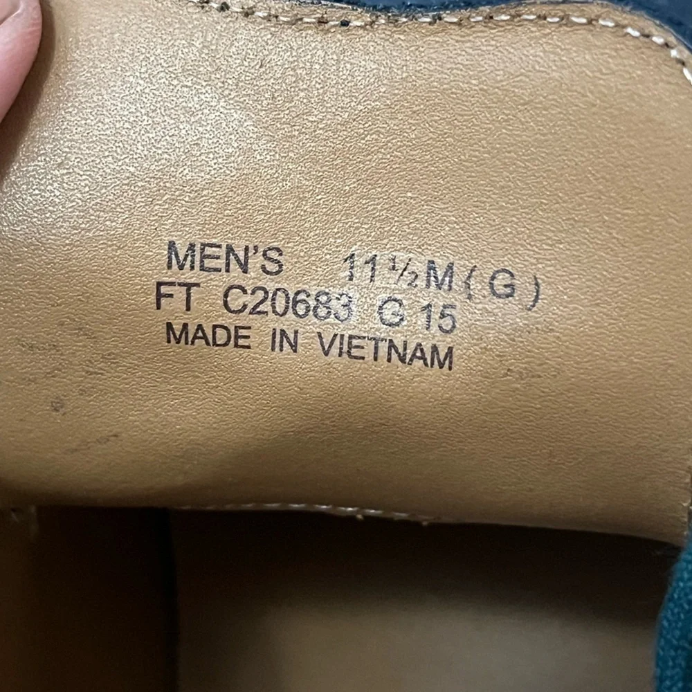 Cole Haan Grand.os blue leather lace up chukka boot